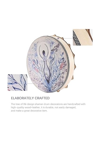 2pack Şaman Davul,hayat Anası Sibirya Davul Manevi Müzik,kuş Desen El Yapımı Şaman Davul,el Davul Ses Şifacı Şaman Davul fırsatları