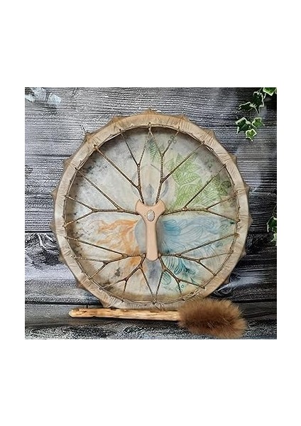 2pack Şaman Davul,hayat Anası Sibirya Davul Manevi Müzik,kuş Desen El Yapımı Şaman Davul,el Davul Ses Şifacı Şaman Davul indirimleri