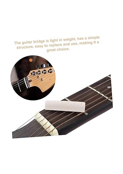 2 Takım Gitar Köprü Eyer Akustik Gitar Aksesuarları Akustik Gitar Köprü Sığır Eti Kemik Gitar Eyer Somunu indirimleri