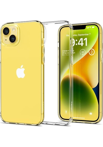 iPhone 14 / 13 ile Uyumlu Kılıf Liquid Crystal 4 Tarafı Tam Koruma Crystal Clear - ACS05033