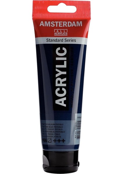 17095662 All Acrylic Standart Seri̇si̇ 120 ml Tüp Akri̇li̇k Boya, Prussian Blue Phathalo