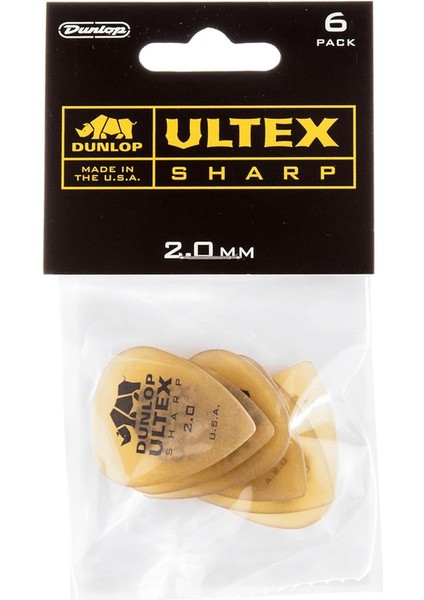 Ultex Sharp Picks - 6'lı Paket 2,0 mm