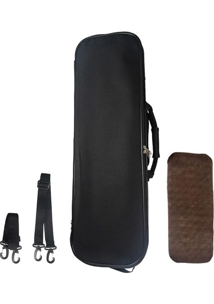1/8 Boyutlu Akustik Keman Dikdörtgen Kılıf Taşınabil Keman Çantası Hafif Dahili Higro Müzik Cebi Omuz Askıları Siyah Siyah fiyatları