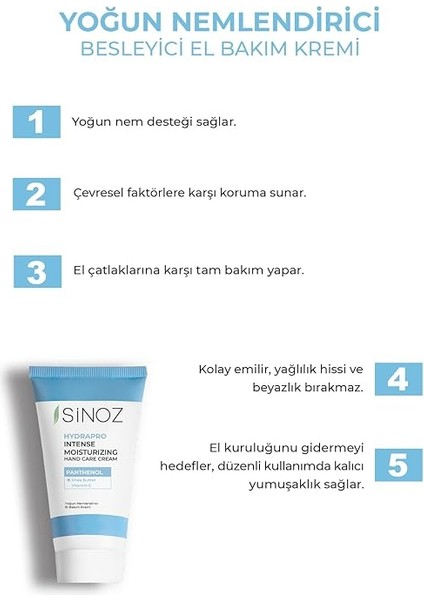 Vitamin E Panthenol Içeren Yoğun Nemlendirici El Bakım Kremi 50 ml fiyatları