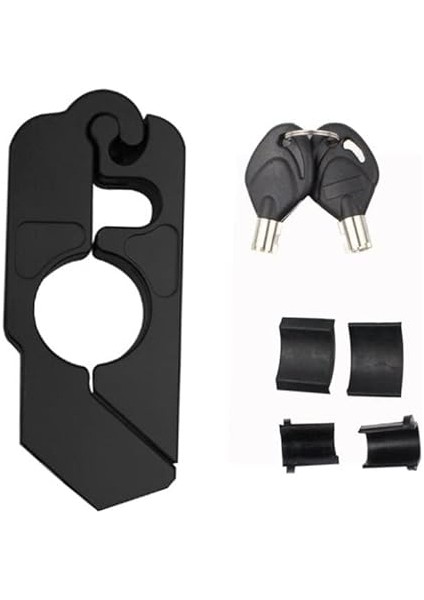 Metal Motosiklet Kilidi Gidon Tipi Motor Kilit Kırılmaz Su Geçirmez Siyah fiyatları