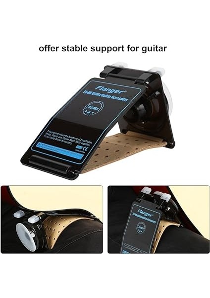 Klasik Gitar Desteği, Taşınabilir Pu Deri Boyun Dayanağı Enstrüman Aksesuarı Klasik Elektro Bas Gitar Oyuncuları Için fiyatları