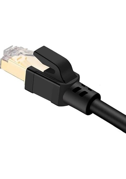 Tkz 1352 Cat8 0.5 Metre 40GBPS S/ftp 2000MHZ Yüksek Hızlı 26 Awg Kablo, S/ftp Esnek Korumalı Bükümlü Çift 25/40 Gb/sn RJ45 8P8C Altın Kaplama Cat8 Internet Kablosu (0.5 Metre Cat8 1352) fırsatları