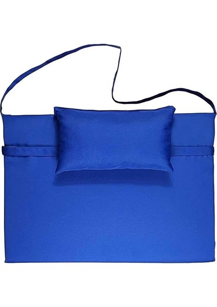 Taşınabilir Katlanır Plaj Havuz Minderi, Şezlong Minderi Kamp Yatağı Mavi