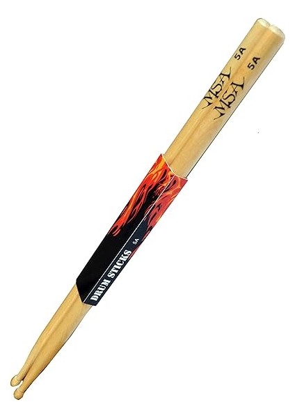 Bilinmeyen Çift Baget 5A 4 Adet Akçaağaç Mallet Sticksahşap Kafalı Drumsticks Impact Sticks 5A modelleri