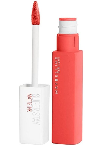 New York Super Stay Matte Ink Likit Mat Ruj - 130 Self-Starter (Nude/kahve)