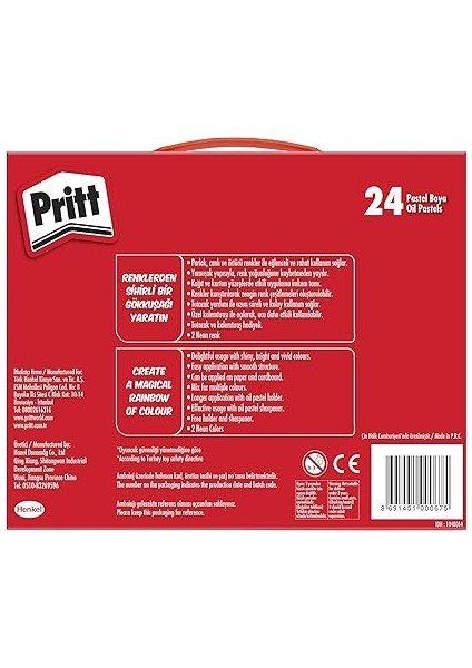 Pastel Boyalar, Canlı Renkler ve Rahat Uygulamalı Pastel Boya, Yumuşak Çocuk Boyası, Kolay Kullanımlı Resim Boyası, Dayanıklı Kırtasiye Malzemesi, Çantalı 24 Renk Pastel Boya fiyatları