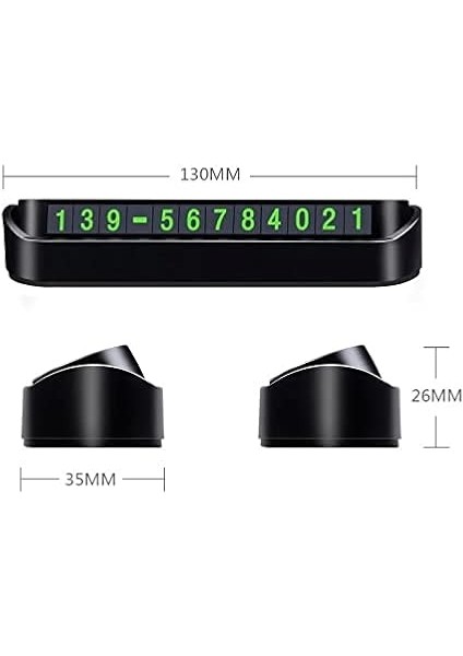 Araç Torpido Üstü Aç Kapa Numaratör Fosforlu Parktel modelleri