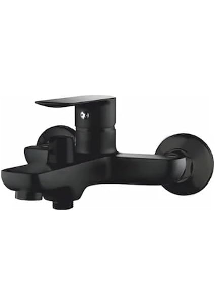 3'lü Modern Banyo Seti, Robot Duş Başlığı, Lavabo ve Banyo Bataryası, Siyah Krom (Siyah Nero Fleko 3 Lü Set) modelleri