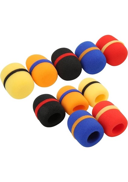 Kapağı Kalın Yumuşak Sünger Toz Geçirmez Çeşitli Renkler Iyi Elastikiyet Mikrofon Ön Cam Köpük Kapak Ktv Dans Partileri Için 10 Pcs