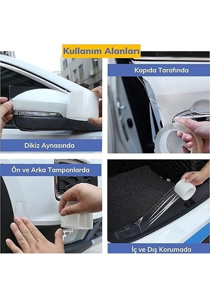 Şeffaf Su Geçirmeyen Dayanıklı Kolay Yapışan Çizilmeye Dayanıklı Oto Darbe Koruyucu Bant indirimleri