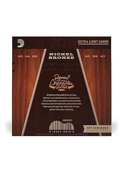NB1047 Nikel Bronz Akustik Gitar Teli (10-47) fiyatları