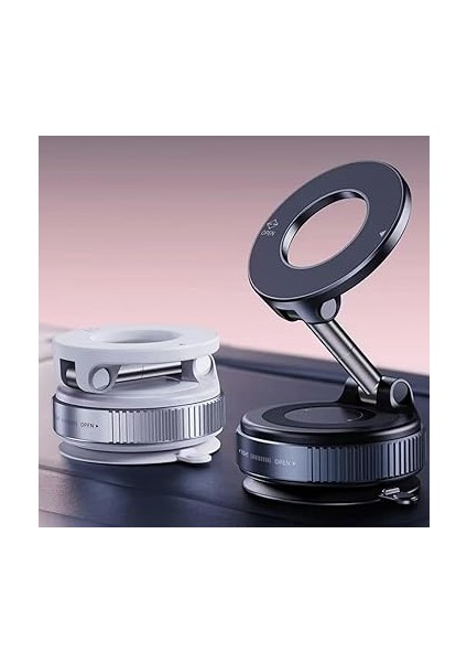 360° Vakumlu Manyetik Telefon Tutucu – Katlanabilir, Magsafe iPhone Uyumlu, Araba, Spor Salonu, Ayna ve Pürüzsüz Yüzeyler Için Güçlü Cep Tutucu (Beyaz) fiyatları