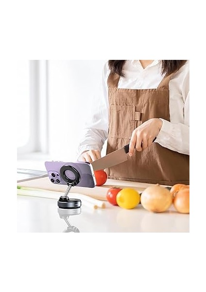 360° Vakumlu Manyetik Telefon Tutucu – Katlanabilir, Magsafe iPhone Uyumlu, Araba, Spor Salonu, Ayna ve Pürüzsüz Yüzeyler Için Güçlü Cep Tutucu (Beyaz) fırsatları