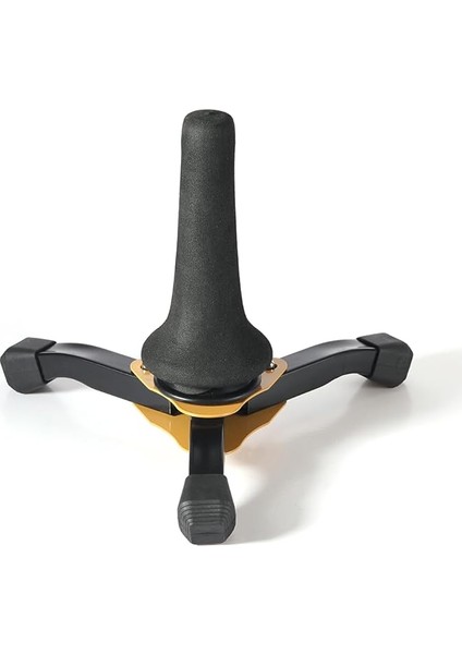 Trompet Klarnet Flüt Obua Soprano Saksafon Için Katlanabilir Tripod Standı Taşınabilir Stand Rüzgar Enstrümanı Hafif Tutucu Klarnet Aksesuarları Sarı