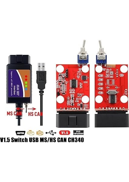 Bağlantılı CH340 Driver Obd2 Elm Modifiye Edilmiş Kısa Devreli Forscan Foccus Elmconfig DDT4ALL Uyumlu fırsatları