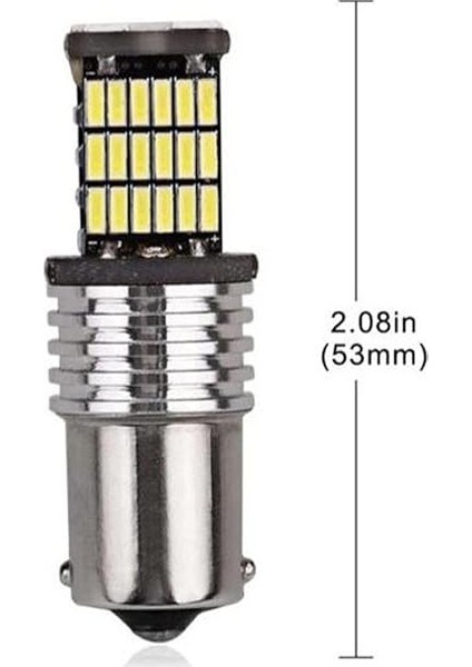 Car Accesories BA15S 1156 P21W 45 LED Geri Vites,sinyal,stop Ampulü 1 Takim modelleri