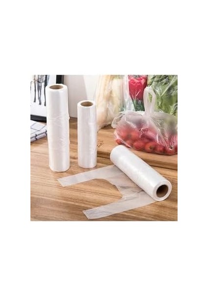 Poşet Orta Boy 1 Rulo Şeffaf Hışır Poşet Market Manav Poşeti fırsatları