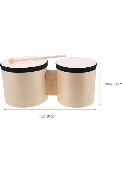 1 Takım Ahşap Bongolar El Davulu Vurmalı Çalgılar 5” ve 6” Tefler Ahşap Tokmaklı Davul Yeni Başlayanlar Için Müzik Eğitimi Performans Aksesuarları fiyatları