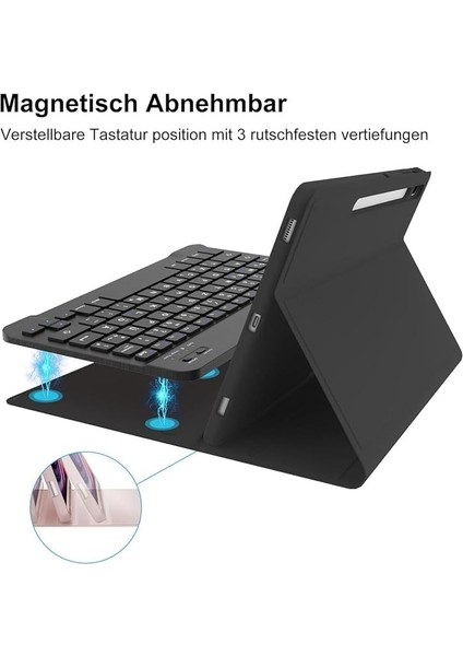 Tab S10 LITE/S10 Fe/s9 Fe 10,9 ile Uyumlu Bluetooth Türkçe Q Klavyeli Kılıfı (Tablet Değildir) Kapak modelleri