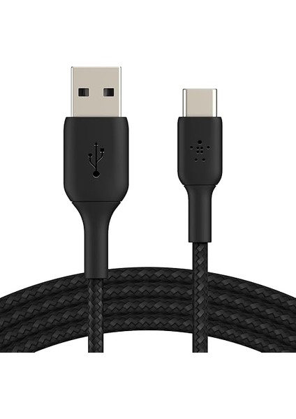 Boost Şarj Örgülü Usb-C Kablosu 3 M, Siyah
