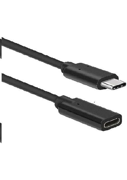 Type C To Type Erkek Dişi Data Şarj Kablosu 1 Metre