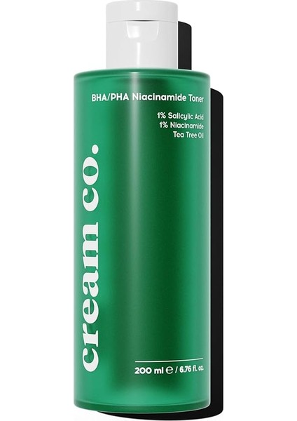 Co. Akne & Siyah Nokta Karşıtı Gözenek Sıkılaştırıcı Bha/pha Niacinamide Salisilik Asit Tonik 200 ml
