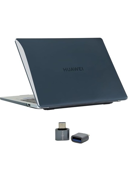 Huawei Matebook D16 2024 Uyumlu Tpu Koruyucu Kılıf – Şeffaf Darbe Emici Ince Kapak, Çizilmelere Karşı Dayanıklı, Hafif ve Esnek Tasarım Siyah