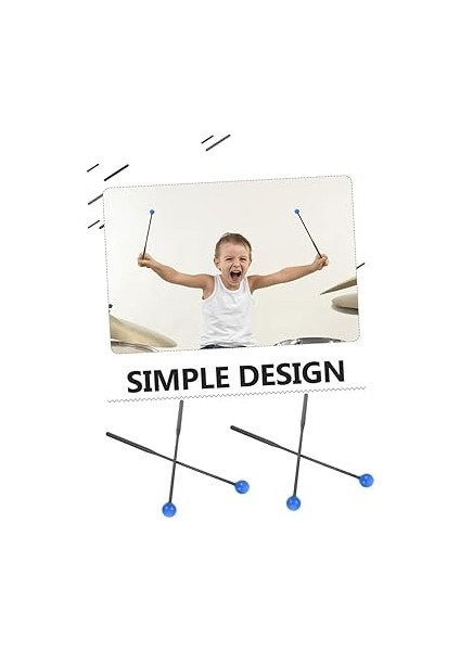 Müzik Aleti Davul Çubukları - 2 Çift Dil Davul Tokmakları Evrensel Perküsyon Tokmakları Güvenli Malzeme fırsatları