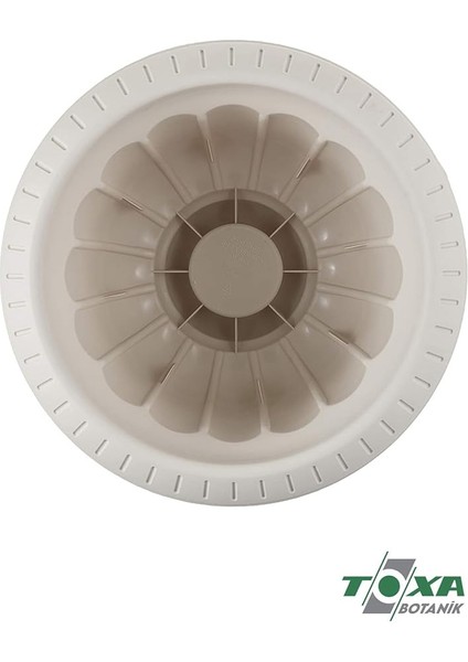 6 Litre Ayaklı Deliksiz Plastik Nergis Saksı 30CM Beyaz indirimleri