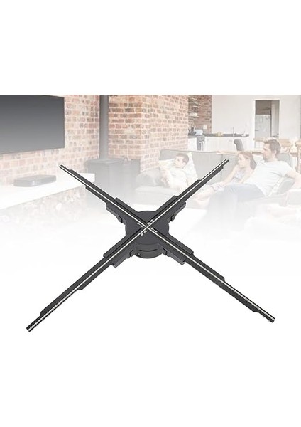 Projeksiyon Mağazası Reklam Makinesi Için 3D Holografik Fan, 4 Yaprak Tip Hologram Fanner Çözünürlük Hologram Fan Ekran Video Projektörleri (Ab Fişi) indirimleri