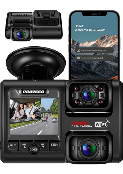 D30 Wi-Fi 4K Araç Kamerası