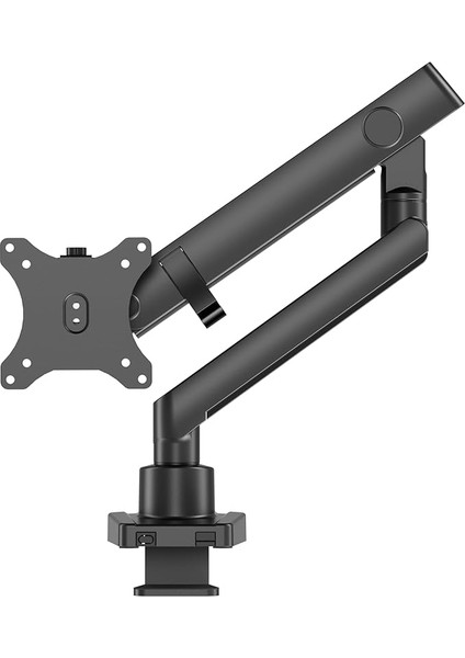 Monitör Tutucu 17" - 35" Ekranlar Için 12KG Taşıyabilir, LCD LED Vesa Kolları, Eğilebilir Döndürülebilir Kablo Kılavuzlu Ergonomik Ekran Tutucu - Siyah