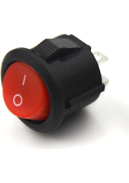 2 Pin Anahtar Rocker Switch Mini Buton Kırmızı Aç Kapa