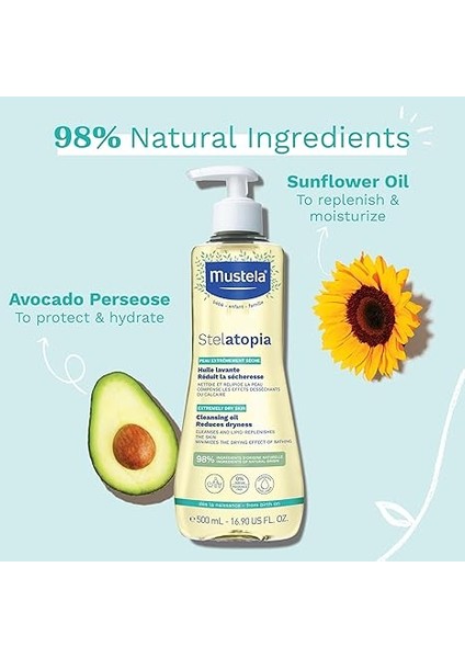 Mustela Stelatopia Temizleme Yağı 500ML 1 Paket (1 x 1 Adet) fırsatları