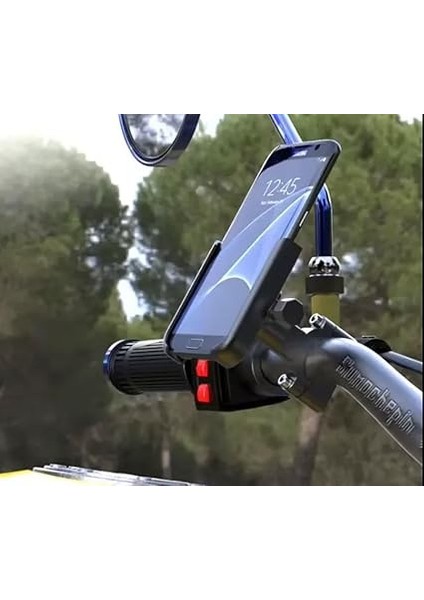 Moto 450 Sr Için Aluminyum Darbe Emici Motosiklet Için Telefon Tutucu modelleri