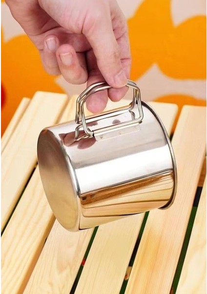 250 ml Katlanır Kulp Kahve Kamp Bardağı Fincanı MT163 fırsatları