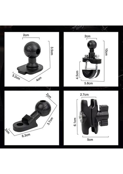 GA12 Motosiklet Bisiklet Telefon Tutucu Ister Ayna Ister Gidon Tuttur Ikisi Bir Arada Şok Emici Damperli indirimleri