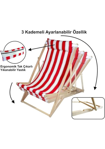 Ahşap Tasarım Katlanır Kamp Sandalyesi Şezlong Her Koşula Uygun Tekli Dinlenme Koltuğu Kırmızı fırsatları