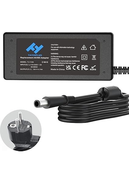 Şarj Kablosu Için Dizüstü Bilgisayar Güç Adaptörü 19V 4,74A 90W Pavilion G6 G7 M7 Dv6 Dv7 DV4T Elitebook 745 820 8470P Probook 430 440 Ac Adaptörü (7,4*5,0 Mm) modelleri