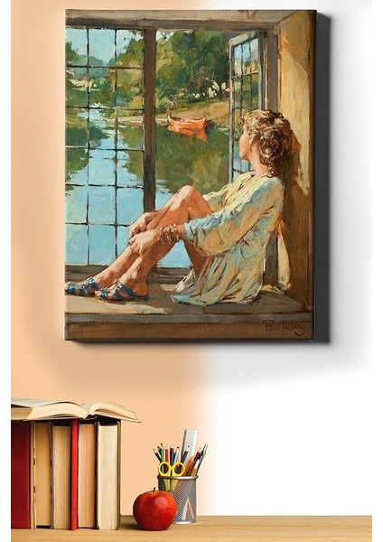 Sayılarla Boyama Seti Kasnaklı Yalnız Ama Huzurlu 50 x 65 cm