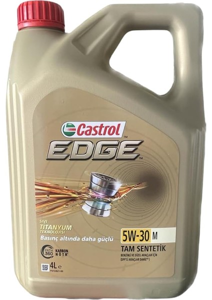 Edge 5W/30 M 4 Lt Tam Sentetik Partiküllü Motor Yağı