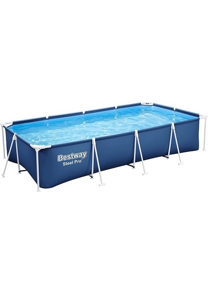 Steel Pro Dikdörtgen Yer Üstü Havuz Seti 4,00 M x 2,11 M x 81 cm