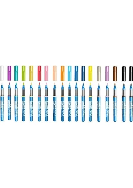 Akrilik Paint Marker Su Bazlı Fırça Uçlu 18'li fiyatları