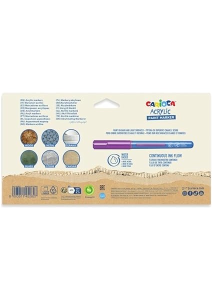 Akrilik Paint Marker Su Bazlı Fırça Uçlu 18'li fırsatları