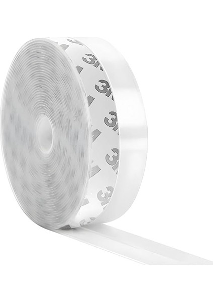 5 Metre Şeffaf Silikon Izolasyon Bandı | Kendinden Yapışkanlı Fitil | Kapı Altı, Cam, Pencere, Duşakabin Için | Rüzgar, Toz, Soğuk ve Ses Yalıtım Şeridi